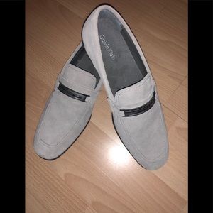 Calvin Klein Leather Grey Loafers